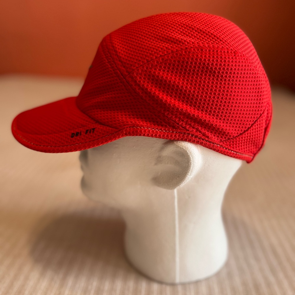 Nike Vibrant Red Mesh Cap with 3M log strap